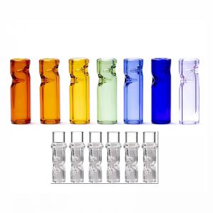 New style glass smoking filter tips cigar filter tips cone glass tips - SafeCare